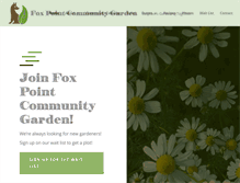 Tablet Screenshot of foxpointgarden.org